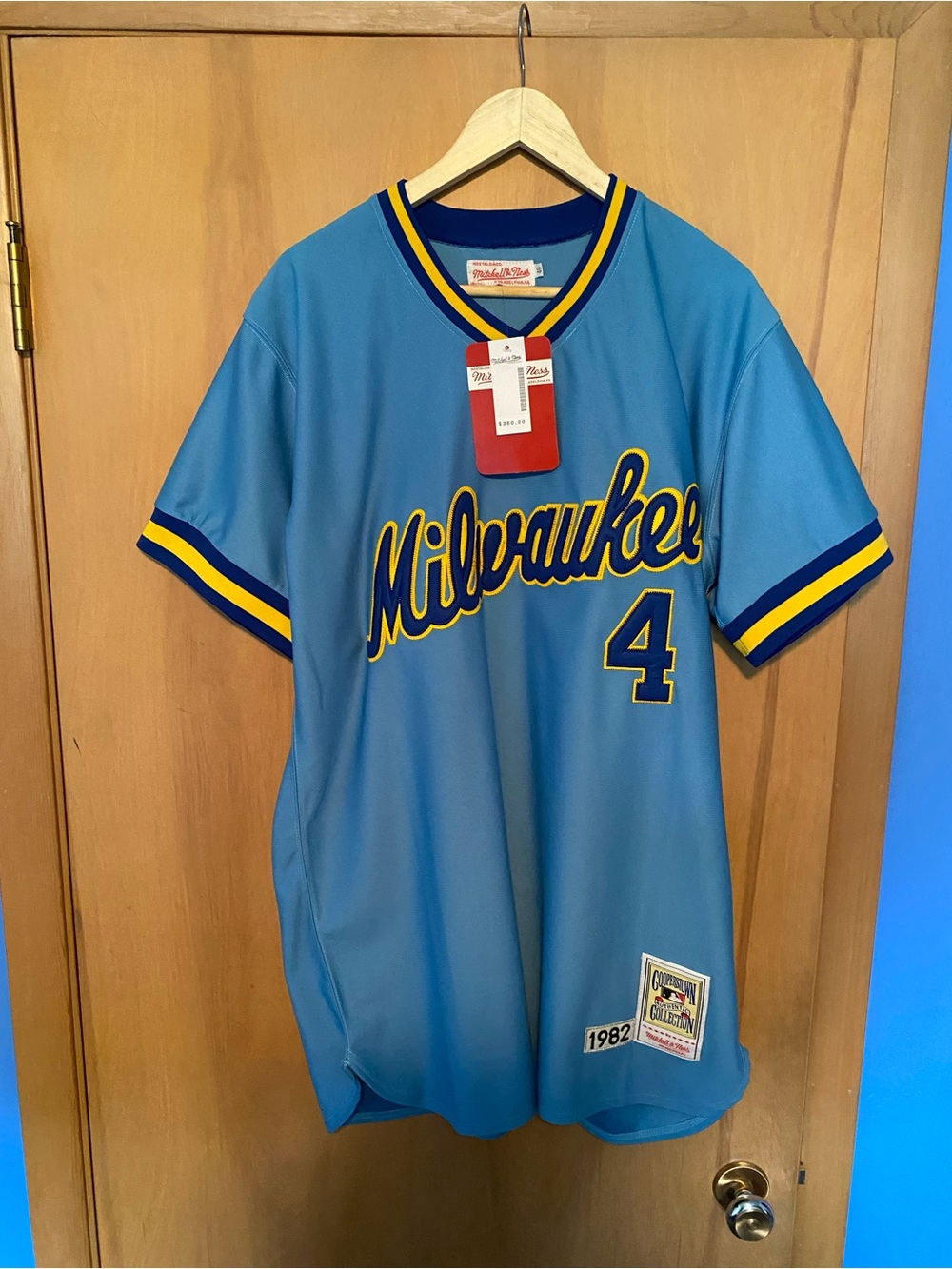Mitchell & Ness NWT Milwaukee Brewers Limited Edition Jersey
